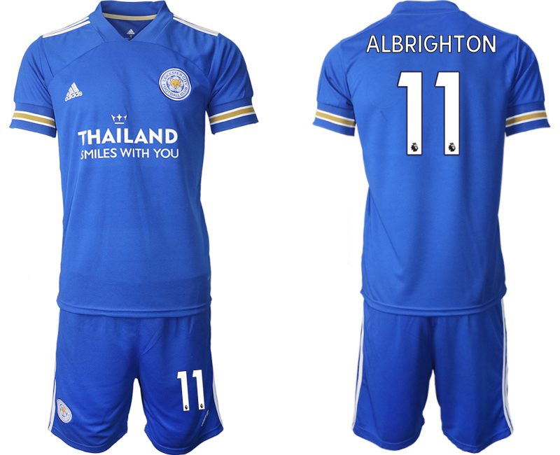 Men 2020-2021 club Leicester City home #11 blue Soccer Jerseys